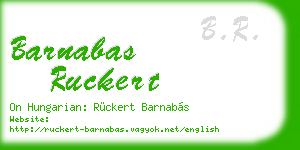 barnabas ruckert business card
