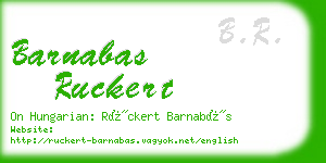 barnabas ruckert business card